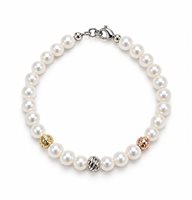 Armband Idee Preziose dal 1987 Dame in Weißgold Perla IP.BK18B/21P